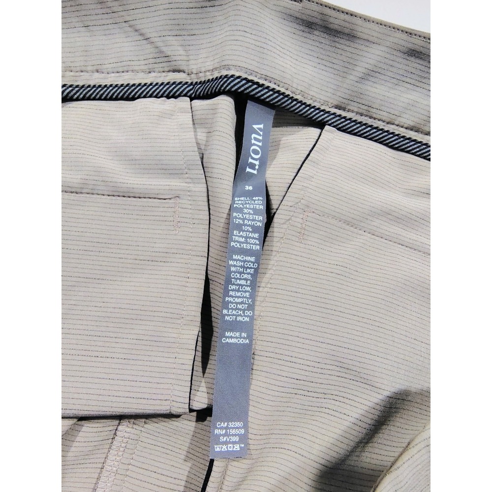 Vuori Mens Pebble Shorts 36 Khaki V399 Performance Chino Golf Athletic Fit 8.5" - Picture 9 of 12